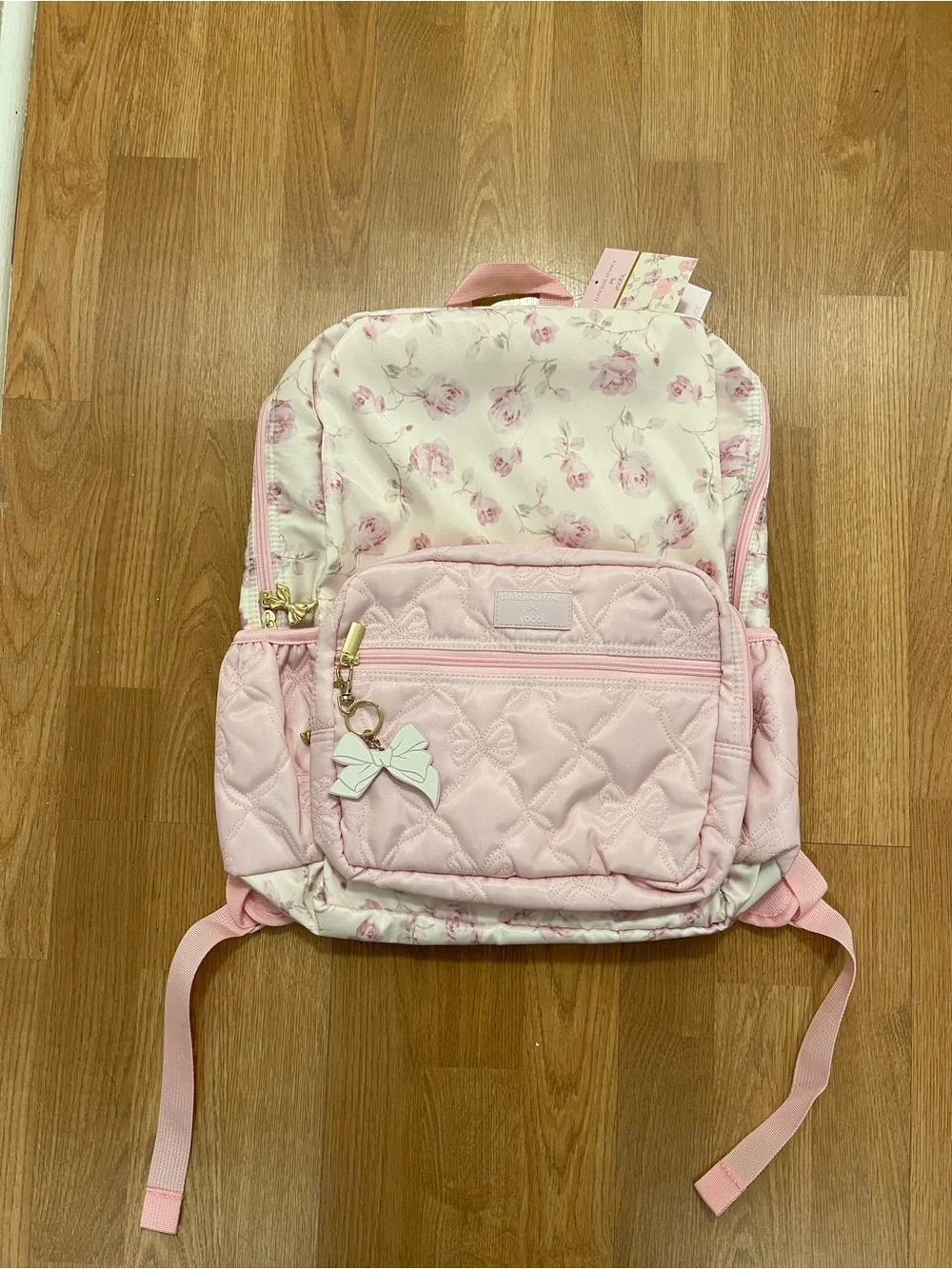 LoveShackFancy x Target Yoobi Ribbon Rosa Backpack – Sterling Dusk